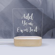 Add Your Own Message Personalised Night Light